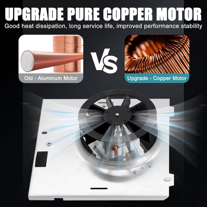 Criditpid 【Upgrade】S97012029 Fan, 663 688 Motor Assembly for Nutone Broan 663-E/688-E, 663-C/688-C, 663, 688, 662, 668, 670, 663-B/688-B, 684-C, 671-A, 689-A/B/C/D(70CFM) Bathroom Exhaust Fan Replacement Motor - Image 5